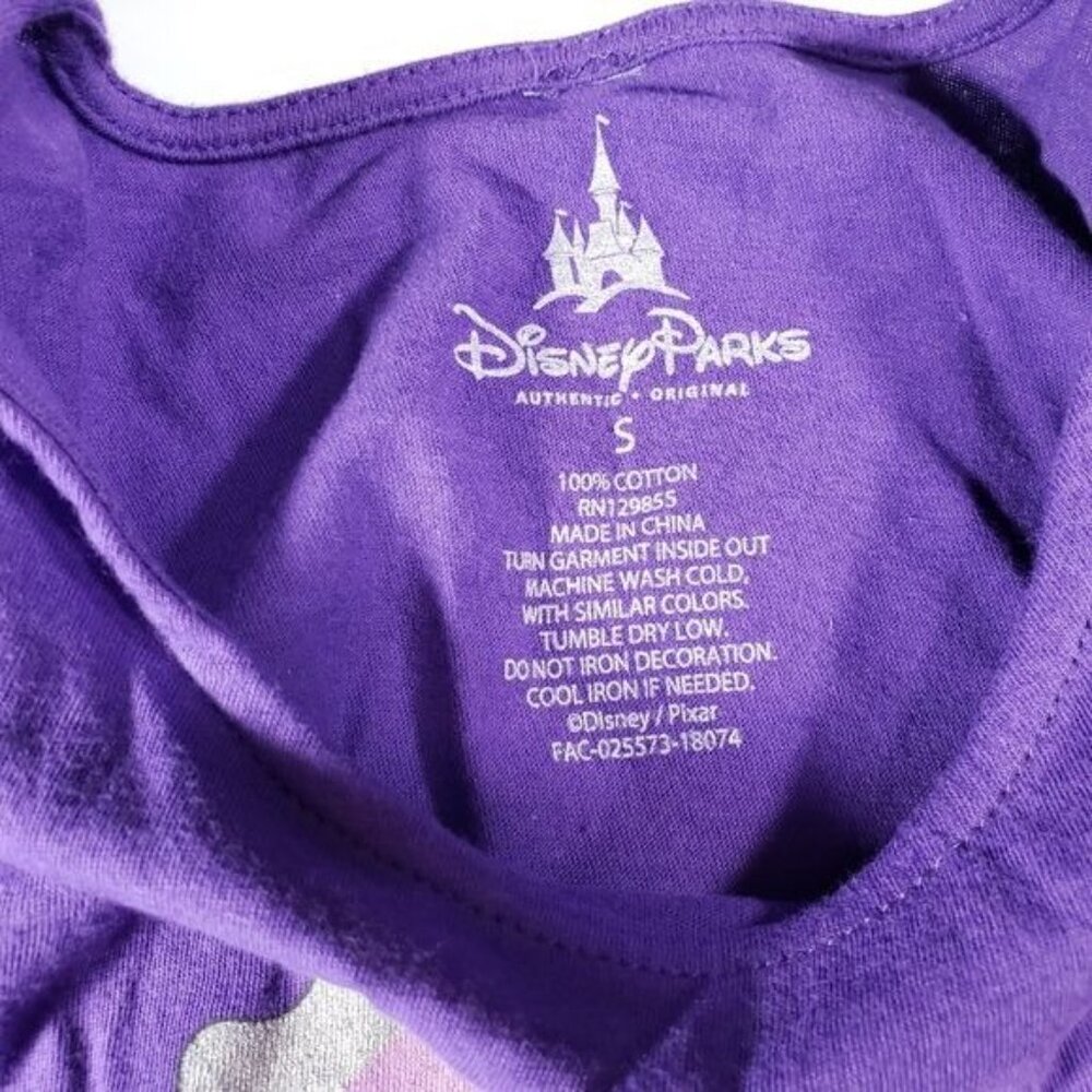 Disney Parks Grape Soda Tee Shirt Up Bottle Cap Pixar Knit Shirt Girls Blouse - Picture 4 of 8